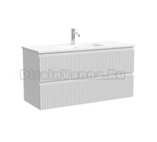 Тумба для ванной подвесная Snob R 995х390х500, Bianco, SNR100/39W