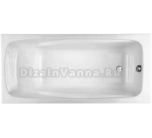 Чугунная ванна Jacob Delafon Repos E2130-00 160x75 см, пристенная, белая