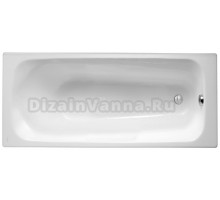 Чугунная ванна Jacob Delafon Melodie E2932-00 160x70 см, пристенная, белая