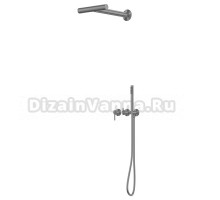 Душевой комплект Abber Perfekte 316 AF8A18BGG С ВНУТРЕННЕЙ ЧАСТЬЮ, брашированная оружейная сталь