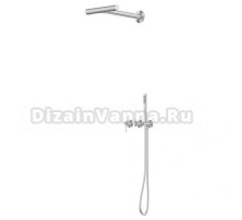 Душевой комплект Abber Perfekte 316 AF8A18BST С ВНУТРЕННЕЙ ЧАСТЬЮ, брашированная сталь