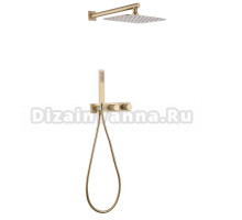 Душевой комплект Abber Rund AF8718G С ВНУТРЕННЕЙ ЧАСТЬЮ, матовое золото