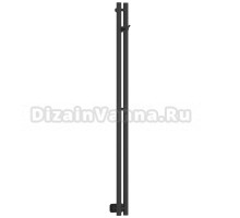 Полотенцесушитель водяной Сунержа Нюанс Pro 31-0412-1250 120x10 см, матовый черный, I-образный