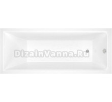 Акриловая ванна ALBA SPA Gamma без опоры 180x70 см, пристенная, белая