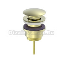 Донный клапан для раковины Oliveeka OL-SS07-BG универсальный, матовое золото