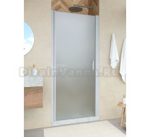 Душевая дверь в нишу Vegas Glass EP Novo h2000 70 07 10 70 см, профиль матовый хром, стекло сатин