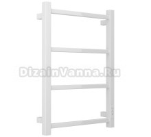 Полотенцесушитель электрический Стилье Формат 26 12526-6040 60x45 см, подключение справа, скрытое подключение справа, глянцевый белый, лесенка