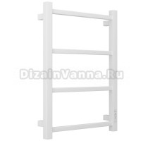 Полотенцесушитель электрический Стилье Формат 26 30526-6040 60x45 см, подключение справа, скрытое подключение справа, матовый белый, лесенка