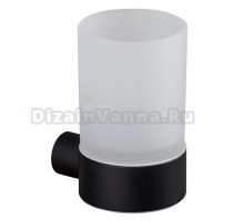 Стакан для ванной Splendy Passion PA4031VSBM настенный, черный, стеклянный