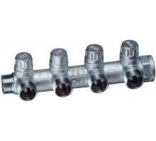 Коллектор FAR FK 3906 C1 1" НР x 1" ВР, 4 выхода М24х19 FAR
