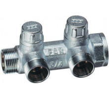 Коллектор FAR FK 3875 C1 1" НР x 1" ВР, 2 выхода М24х19 FAR