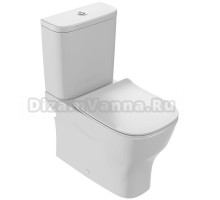 Унитаз-компакт напольный Jacob Delafon Struktura UJI102-00 безободковый, с микролифтом