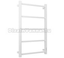 Полотенцесушитель электрический Стилье Формат 26 30526-8050 80x55 см, подключение справа, скрытое подключение справа, матовый белый, лесенка