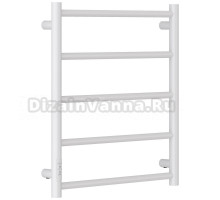 Полотенцесушитель электрический Стилье Формат 27 12529-6050 60x55 см, подключение слева, скрытое подключение слева, глянцевый белый, лесенка