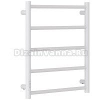 Полотенцесушитель электрический Стилье Формат 27 30529-6050 60x55 см, подключение слева, скрытое подключение слева, матовый белый, лесенка