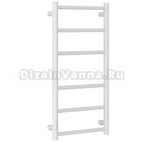 Полотенцесушитель электрический Стилье Формат 27 12529-8040 80x45 см, подключение слева, скрытое подключение слева, глянцевый белый, лесенка