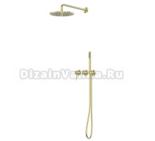 Душевой комплект Abber Wasser Kreis 316 AF8118BG С ВНУТРЕННЕЙ ЧАСТЬЮ, брашированное золото