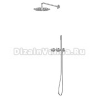 Душевой комплект Abber Wasser Kreis 316 AF8118BST С ВНУТРЕННЕЙ ЧАСТЬЮ, брашированная сталь