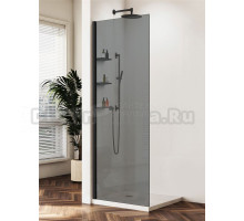 Душевая перегородка Vincea Walk-in WS VSW-1HWS800CGB 80 см, профиль матовый черный, стекло тонированное