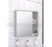 Зеркало-шкаф Runo Эко 60, серое