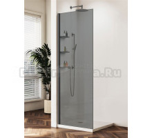 Душевая перегородка Vincea Walk-in WS VSW-1HWS110CGGM 110 см, профиль вороненая сталь, стекло тонированное