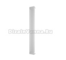 Радиатор стальной трубчатый Faberg Alivento 2 вертикальный, 2 трубы, 6 секций, дизайнерский, универсальное подключение, белый RAL 9016