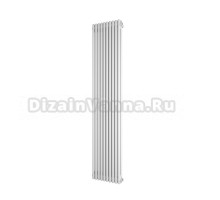 Радиатор стальной трубчатый Faberg Alivento 2 вертикальный, 2 трубы, 10 секций, дизайнерский, универсальное подключение, белый RAL 9016