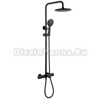 Душевая стойка Abber Thermostat AF8516BL матовая черная