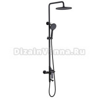 Душевая стойка Abber Weiss Insel AF8016BL матовая черная