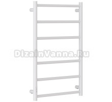 Полотенцесушитель электрический Стилье Формат 27 30529-8050 80x55 см, подключение слева, скрытое подключение слева, матовый белый, лесенка