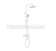 Душевая стойка Abber Weiss Insel AF8016FWL матовая белая