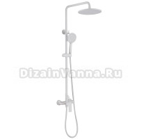 Душевая стойка Abber Weiss Insel AF8020FWL матовая белая