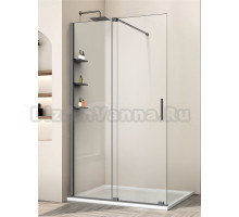 Душевая перегородка Vincea Walk-in WSL VSW-1WSL120CLGM 120 см, профиль вороненая сталь, стекло прозрачное