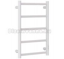 Полотенцесушитель электрический Стилье Формат 27 30528-6040 60x45 см, подключение справа, скрытое подключение справа, матовый белый, лесенка