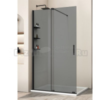 Душевая перегородка Vincea Walk-in WSL VSW-1WSL120CGB 120 см, профиль матовый черный, стекло тонированное