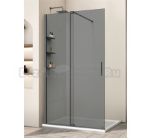 Душевая перегородка Vincea Walk-in WSL VSW-1WSL120CGGM 120 см, профиль вороненая сталь, стекло тонированное