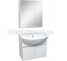 Мебель для ванной комнаты Runo Лада 60 подвесная, белая