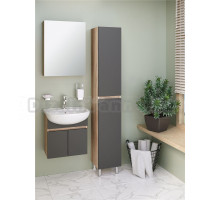 Мебель для ванной комнаты Runo Лада 50 подвесная, графит