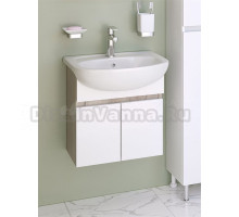 Тумба с раковиной Runo Лада 60 подвесная, крафтовый дуб