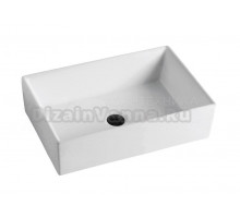 Накладная раковина Alcora Kadis 60 219-606463 глянцевая белая, прямоугольная