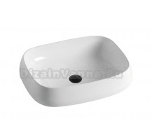 Накладная раковина Alcora Reus 55 208-556500 глянцевая белая, прямоугольная