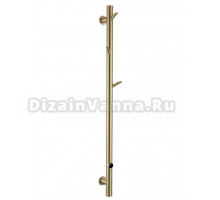 Полотенцесушитель электрический Boheme Oak 724-50-MG 150x5 см, matt gold, I-образный, из стали