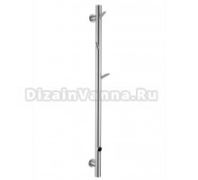 Полотенцесушитель электрический Boheme Oak 724-50-NB 150x5 см, nickel brush, I-образный, из стали