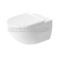 Унитаз подвесной Duravit Architec 45726900A1 безободковый, с микролифтом, глянцевый белый