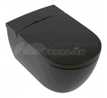 Умный унитаз подвесной Villeroy & Boch Viclean V0E200R7 безободковый, с микролифтом, с биде, pure black