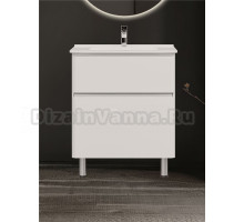 Тумба под раковину без столешницы Jorno Chiara Luce 70 напольная, белая