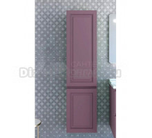 Шкаф-пенал для ванной Caprigo Wales Смальти 40 R лиловый