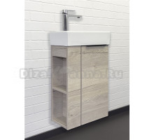 Тумба с раковиной Comforty Матэ 40 подвесная, дымчатый дуб