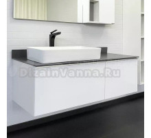 Тумба с раковиной Comforty Милан 120 подвесная, белая