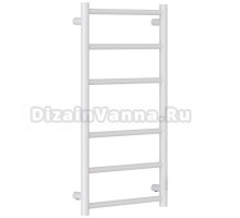 Полотенцесушитель электрический Стилье Формат 27 12528-8040 80x45 см, подключение справа, скрытое подключение справа, глянцевый белый, лесенка